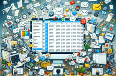 The featured image for this blog post could include a stylized depiction of a busy tech workspace, with a computer displaying a cluttered inbox full of emails from companies like Amazon, Google, and Meta. Surrounding the computer could be visual representations of tools and techniques for email management, such as labels, filters, and productivity apps. The image should convey a sense of overwhelm and chaos, but also include elements symbolizing organization and efficiency, like color-coded folders and checkmarks. This contrast will visually represent the transition from inbox chaos to a well-managed communication hub that the blog post aims to achieve. A tagline across the image could read, "Master Email Management: Tips for Big Tech Software Engineers".